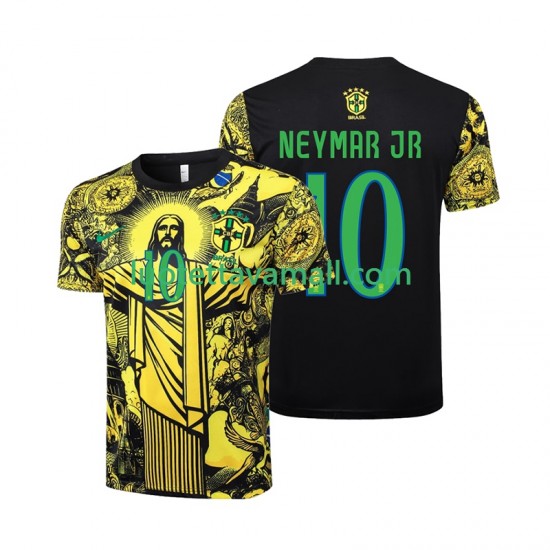 Miehet Brasilia Neymar JR 10 Jesus 2024 Lyhythihainen Fanipaita ,Koti