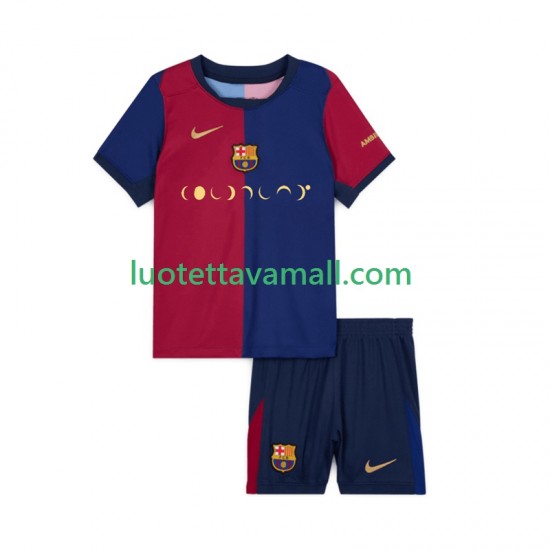 Lapset FC Barcelona Coldplay 2024-2025 Lyhythihainen Fanipaita ,Koti