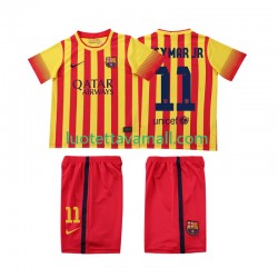 Lapset FC Barcelona Neymar JR 11 Retro 2013 2014 Lyhythihainen Fanipaita ,Vieras