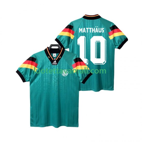 Miehet Saksa MATTHAUS 10 Retro 1992 Lyhythihainen Fanipaita ,Vieras