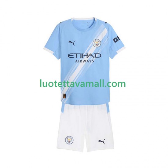 Lapset Manchester City 2025-2026 Lyhythihainen Fanipaita ,Koti
