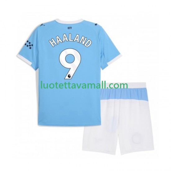 Lapset Manchester City Erling Haaland 9 2025-2026 Lyhythihainen Fanipaita ,Koti