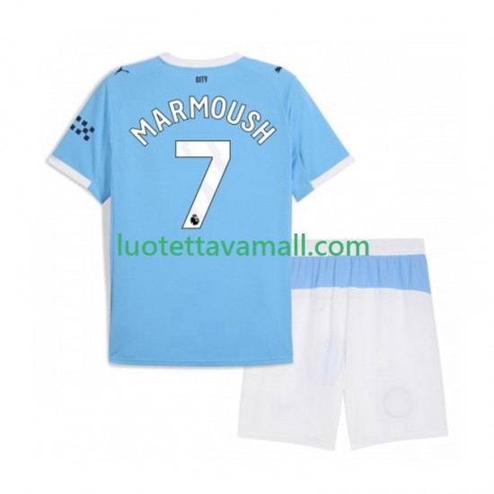 Lapset Manchester City Omar Marmoush 7 2025-2026 Lyhythihainen Fanipaita ,Koti