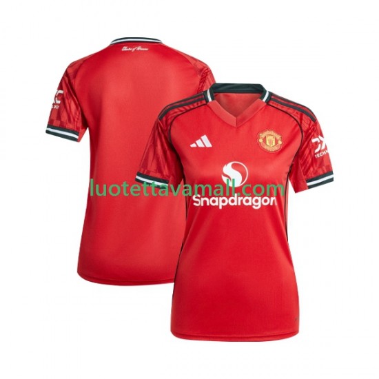 Naiset Manchester United 2025-2026 Lyhythihainen Fanipaita ,Koti