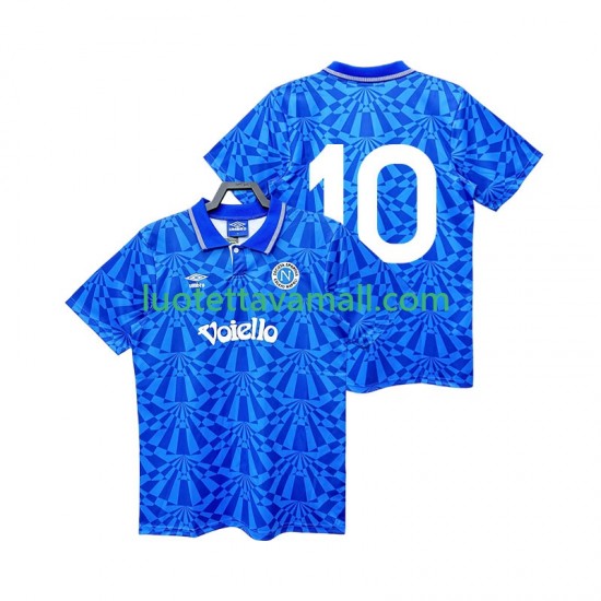 Miehet Napoli 10 Retro 1991 1993 Lyhythihainen Fanipaita ,Koti