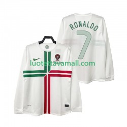 Miehet Portugali Cristiano Ronaldo 7 Retro 2012 Pitkähihainen Fanipaita ,Vieras