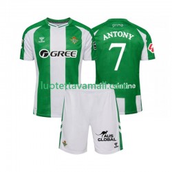 Lapset Real Betis Antony 7 2025-2026 Lyhythihainen Fanipaita ,Koti
