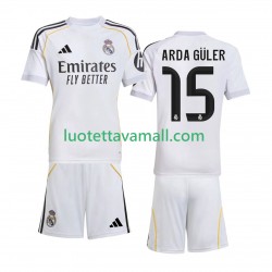 Lapset Real Madrid Arda Guler 15 2025-2026 Lyhythihainen Fanipaita ,Koti