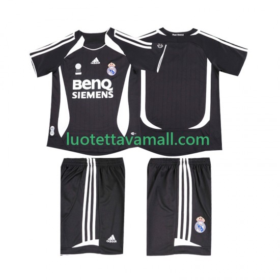 Lapset Real Madrid Retro 2006 2007 Lyhythihainen Fanipaita ,Vieras