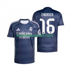 Miehet Real Madrid Endrick 16 2025-2026 Lyhythihainen Fanipaita ,Vieras