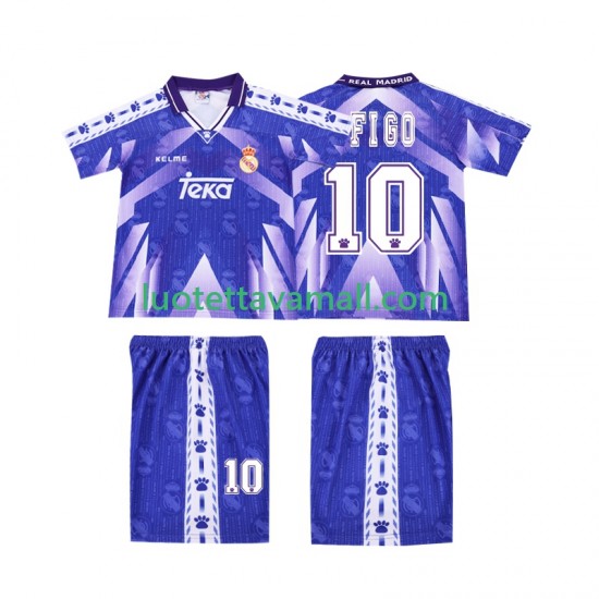 Lapset Real Madrid FIGO 10 Retro 1996-1997 Lyhythihainen Fanipaita ,Vieras