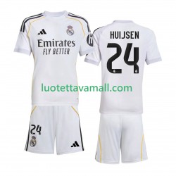 Lapset Real Madrid Huijsen 24 2025-2026 Lyhythihainen Fanipaita ,Koti
