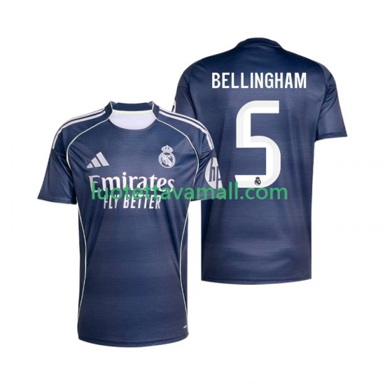Miehet Real Madrid Jude Bellingham 5 2025-2026 Lyhythihainen Fanipaita ,Vieras