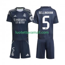 Lapset Real Madrid Jude Bellingham 5 2025-2026 Lyhythihainen Fanipaita ,Vieras