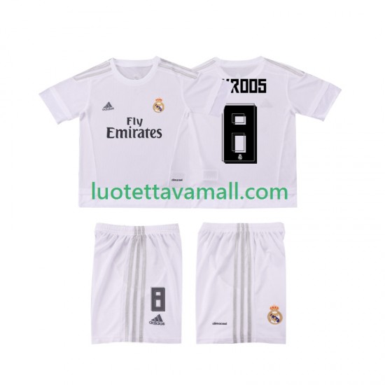 Lapset Real Madrid KROOS 8 Retro 2015 2016 Lyhythihainen Fanipaita ,Koti