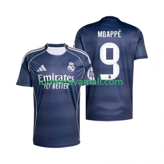 Miehet Real Madrid Kylian Mbappe 9 2025-2026 Lyhythihainen Fanipaita ,Vieras