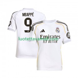 Miehet Real Madrid Kylian Mbappe 9 2025-2026 Lyhythihainen Fanipaita ,Koti
