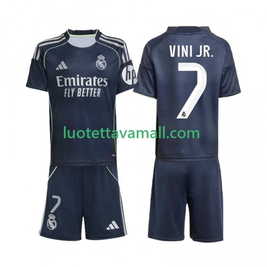 Lapset Real Madrid Vinicius Junior 7 2025-2026 Lyhythihainen Fanipaita ,Vieras