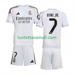 Lapset Real Madrid Vinicius Junior 7 2025-2026 Lyhythihainen Fanipaita ,Koti