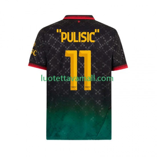 Miehet AC Milan Christian Pulisic 11 2024-2025 Lyhythihainen Fanipaita ,Neljäs