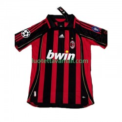 Miehet AC Milan KAKA 8 Retro 2006-2007 Lyhythihainen Fanipaita ,Koti