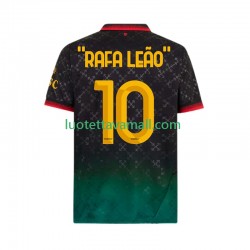 Miehet AC Milan RAFA LEAO 10 2024-2025 Lyhythihainen Fanipaita ,Neljäs