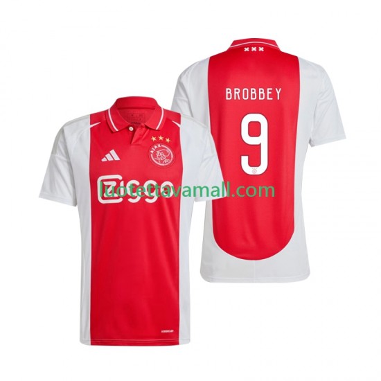 Miehet AFC Ajax Brian Brobbey 9 2024-2025 Lyhythihainen Fanipaita ,Koti