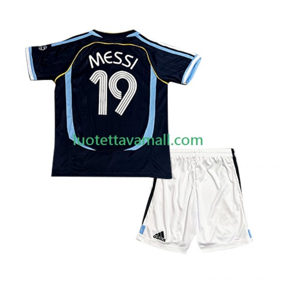 Lapset Argentiina Lionel Messi 19 Retro 2006 Lyhythihainen Fanipaita ,Vieras
