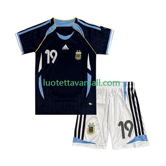 Lapset Argentiina Lionel Messi 19 Retro 2006 Lyhythihainen Fanipaita ,Vieras