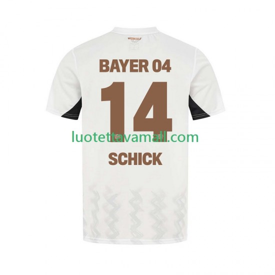 Miehet Bayer 04 Leverkusen Patrik Schick 14 2024-2025 Lyhythihainen Fanipaita ,Vieras