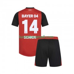 Lapset Bayer 04 Leverkusen Patrik Schick 14 2024-2025 Lyhythihainen Fanipaita ,Koti
