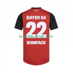 Miehet Bayer 04 Leverkusen Victor Boniface 22 2024-2025 Lyhythihainen Fanipaita ,Koti