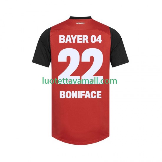 Miehet Bayer 04 Leverkusen Victor Boniface 22 2024-2025 Lyhythihainen Fanipaita ,Koti