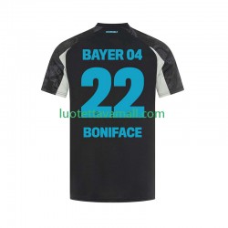 Miehet Bayer 04 Leverkusen Victor Boniface 22 2024-2025 Lyhythihainen Fanipaita ,Kolmas