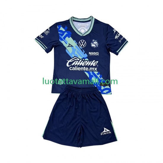 Lapset Club Puebla 2024-2025 Lyhythihainen Fanipaita ,Vieras
