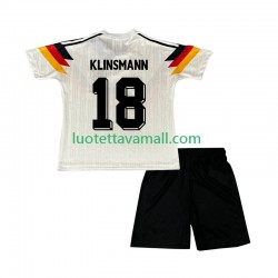 Lapset Saksa Klinsmann 18 Retro 1990 Lyhythihainen Fanipaita ,Koti
