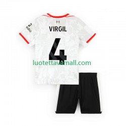 Lapset Liverpool VIRGIL 4 2024-2025 Lyhythihainen Fanipaita ,Kolmas