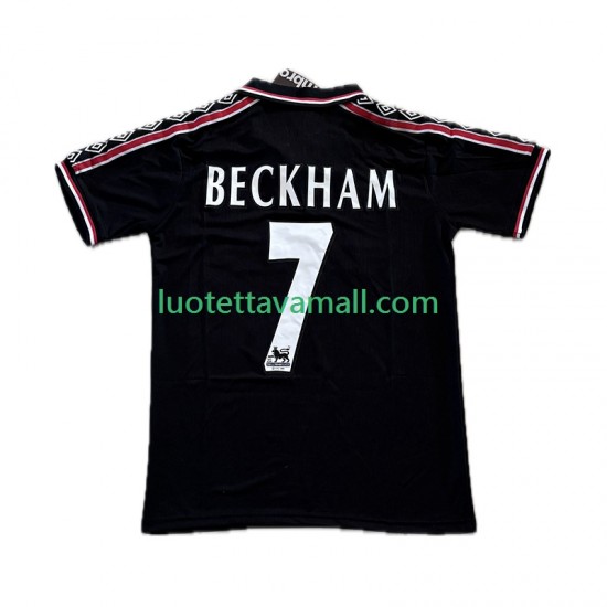 Miehet Manchester United Beckham 7 Retro 1998-1999 Lyhythihainen Fanipaita ,Kolmas