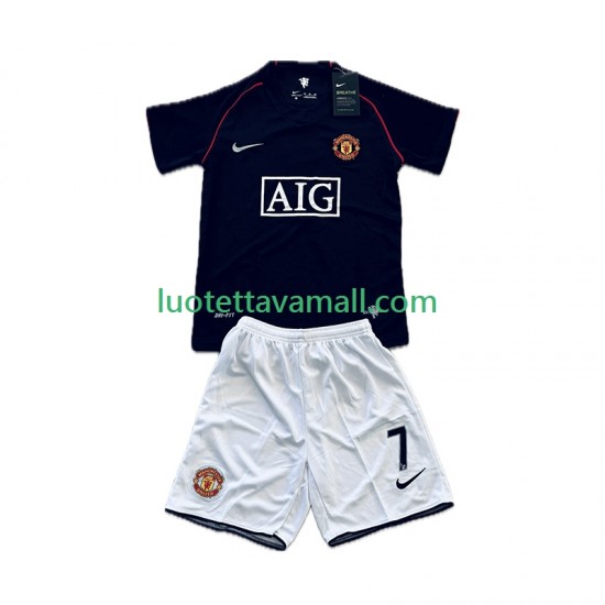 Lapset Manchester United Cristiano Ronaldo 7 Retro 2007-2008 Lyhythihainen Fanipaita ,Vieras