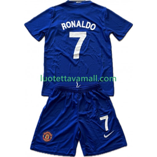 Lapset Manchester United Cristiano Ronaldo 7 Retro 2008-2009 Lyhythihainen Fanipaita ,Kolmas