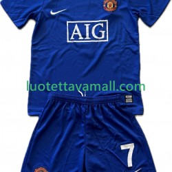 Lapset Manchester United Cristiano Ronaldo 7 Retro 2008-2009 Lyhythihainen Fanipaita ,Kolmas