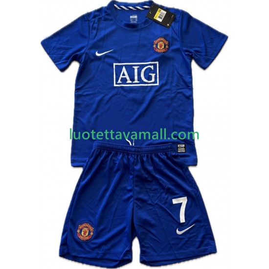Lapset Manchester United Cristiano Ronaldo 7 Retro 2008-2009 Lyhythihainen Fanipaita ,Kolmas