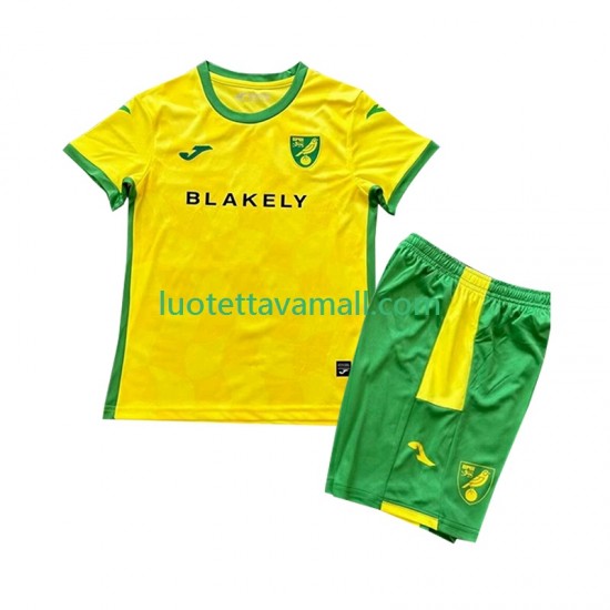 Lapset Norwich City 2024-2025 Lyhythihainen Fanipaita ,Koti