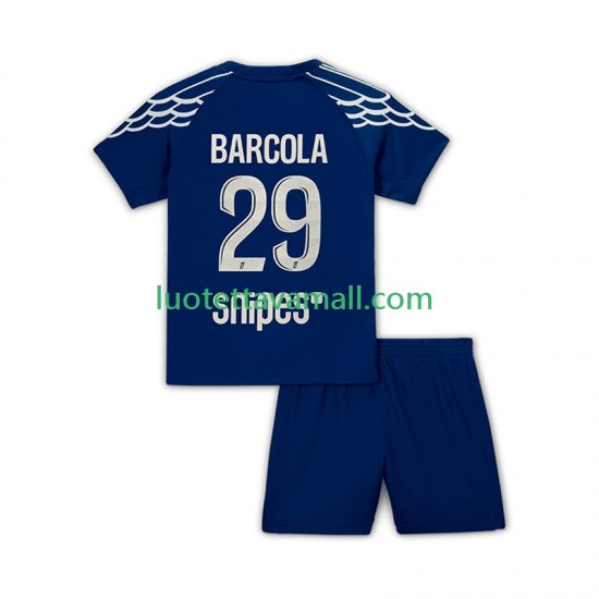 Lapset Paris Saint-Germain Bradley Barcola 29 2024-2025 Lyhythihainen Fanipaita ,Neljäs