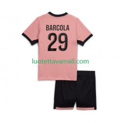 Lapset Paris Saint-Germain Bradley Barcola 29 2024-2025 Lyhythihainen Fanipaita ,Kolmas