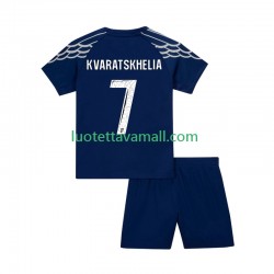 Lapset Paris Saint-Germain Khvicha Kvaratskhelia 7 2024-2025 Lyhythihainen Fanipaita ,Neljäs