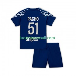 Lapset Paris Saint-Germain Pacho 51 2024-2025 Lyhythihainen Fanipaita ,Neljäs