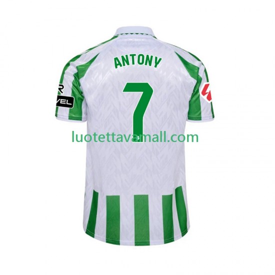 Miehet Real Betis ANTONY 7 2024-2025 Lyhythihainen Fanipaita ,Koti