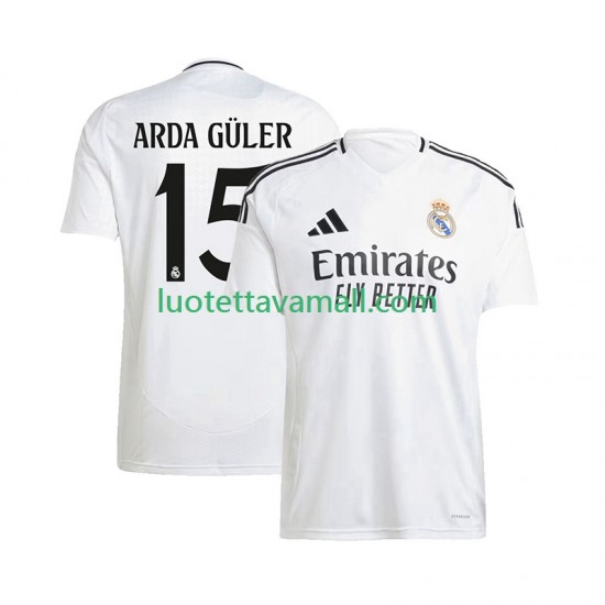 Miehet Real Madrid ARDA GuLER 15 2024-2025 Lyhythihainen Fanipaita ,Koti