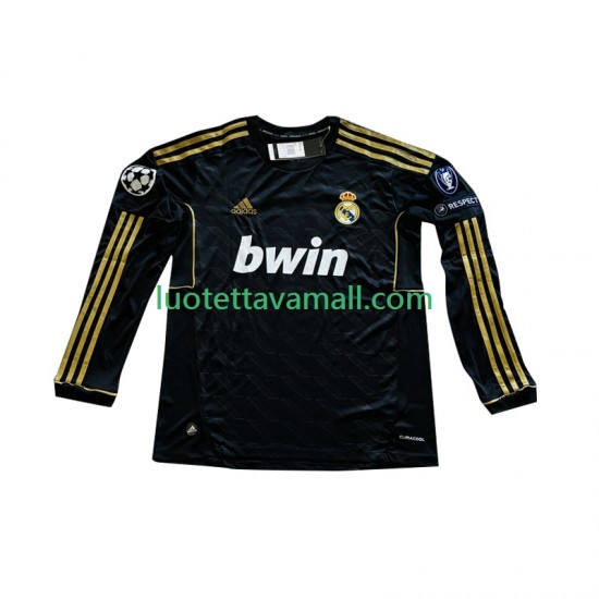 Miehet Real Madrid Cristiano Ronaldo 7 2011-2012 Pitkähihainen Fanipaita ,Vieras
